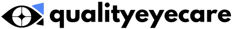 Black and White Modern Professional Eye Care Logo (500 x 140 px)