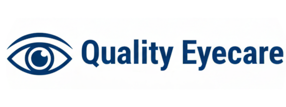 Quality EyeCare logo for locations in Duluth, GA and Lawrenceville, GA, offering comprehensive eye exams and eyewear near Sugarloaf Parkway and Sugarloaf Mills mall.